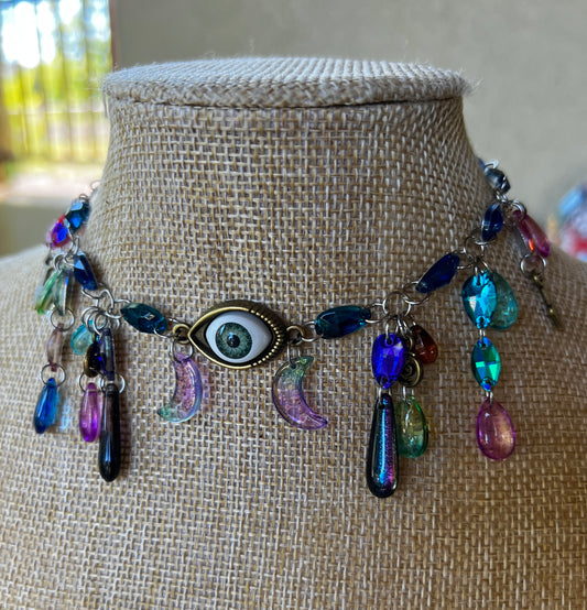 Parallel Universe - Glass Crystal Choker