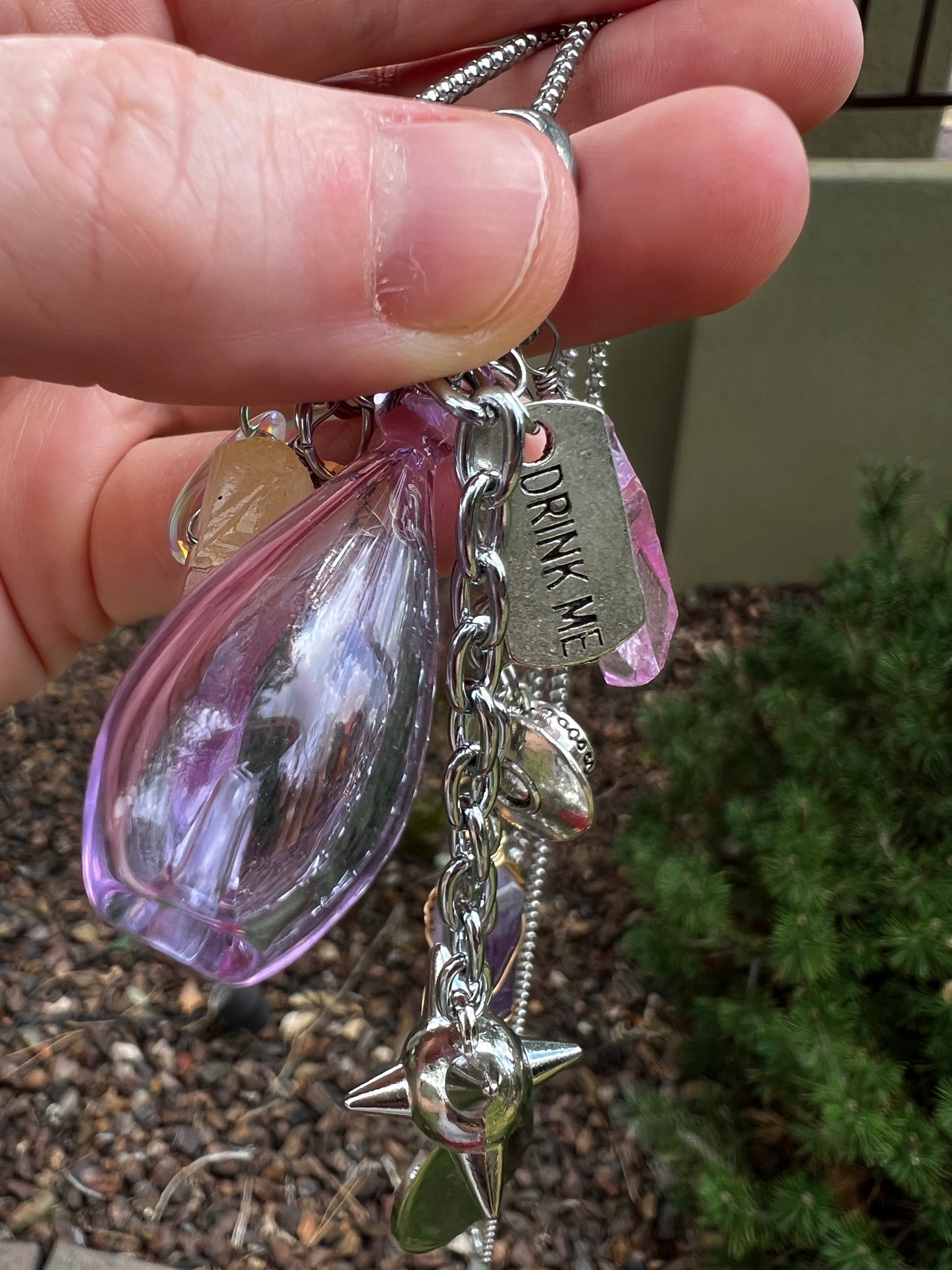 Drink Me Potion Bottle > three colors < - Trinket Chain