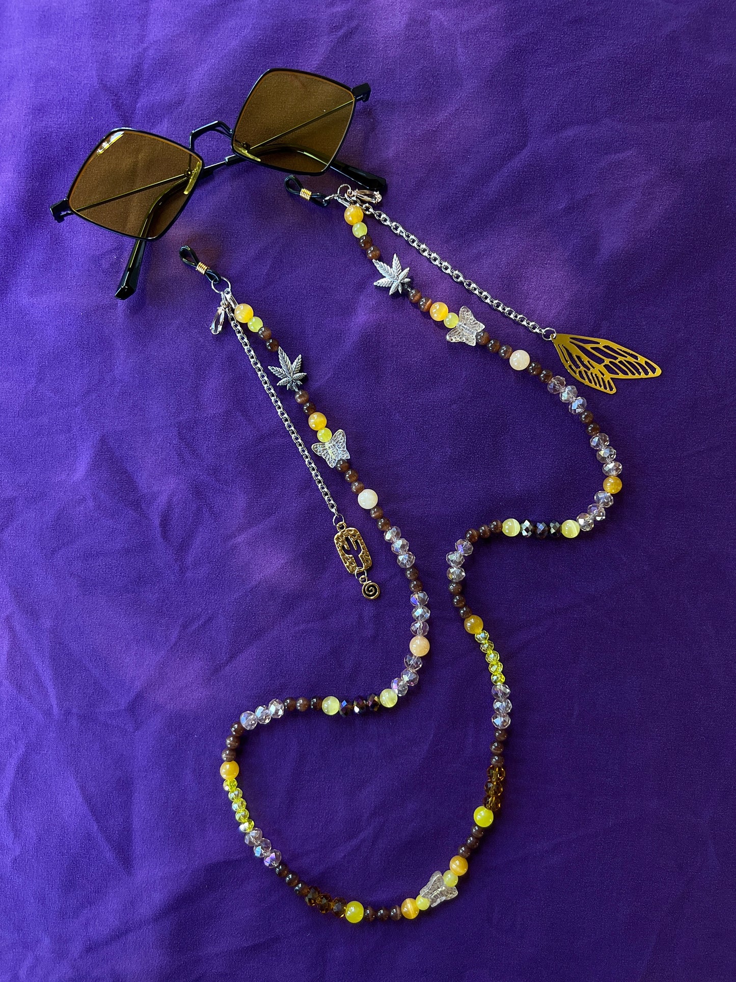 Sun Bath - Sunglasses + Chain Set