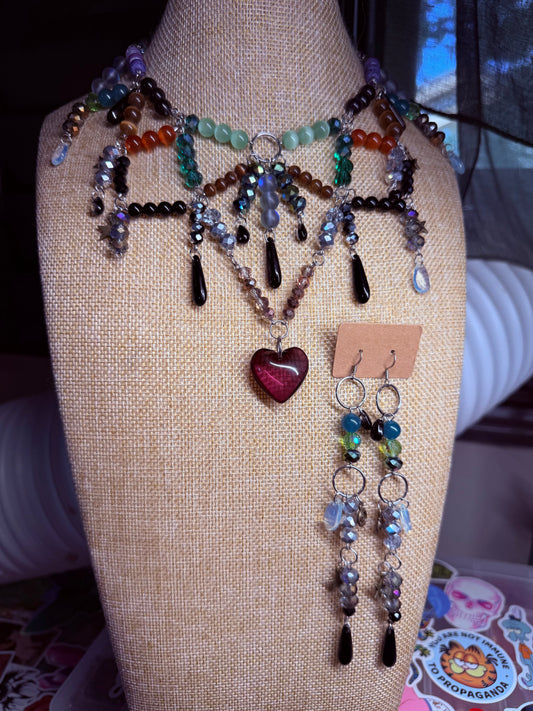 Jester Collar + Earrings