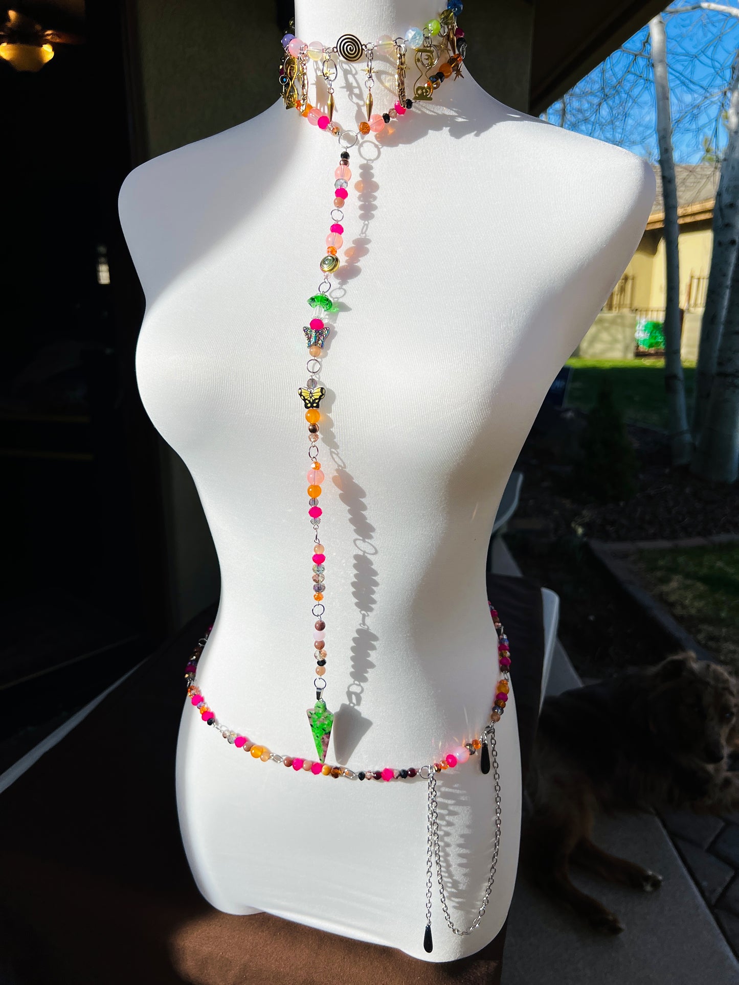 Neon Nebula - Cosmic Drip Chain + Waist Chain