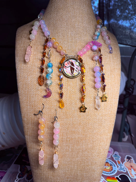 Waterfall Chain + Earrings