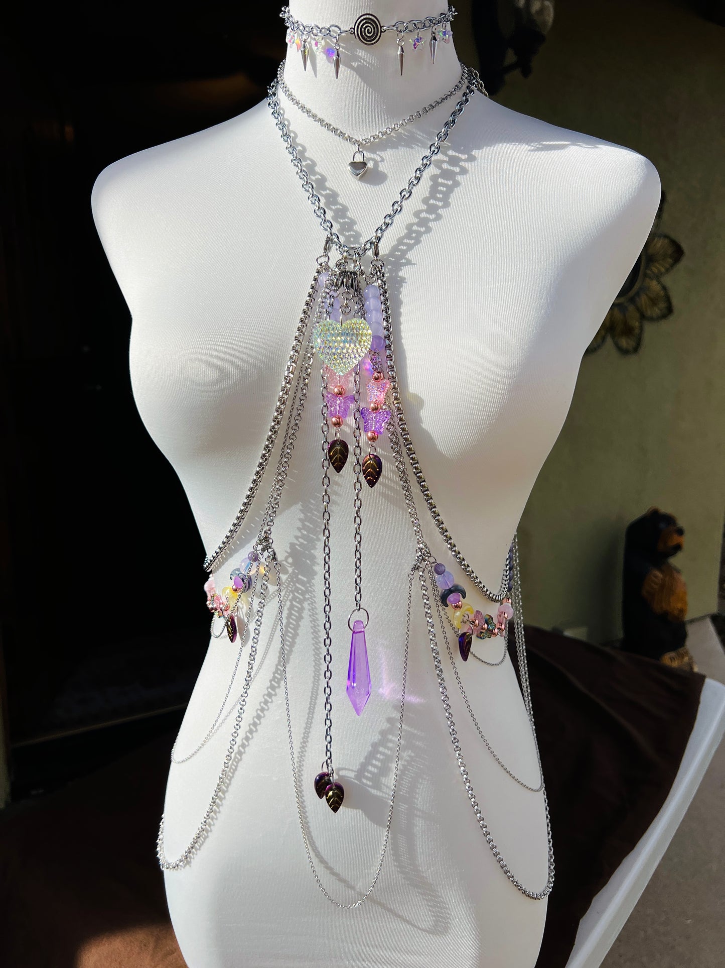 Elixir Body Armor - Chain & Beaded Harness + Stack Chokers