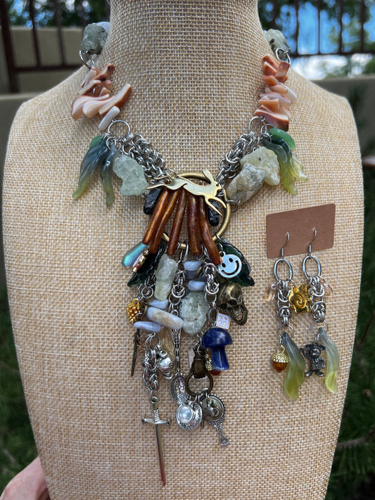 Down the Rabbit Hole - Fantasy Chain + Earrings