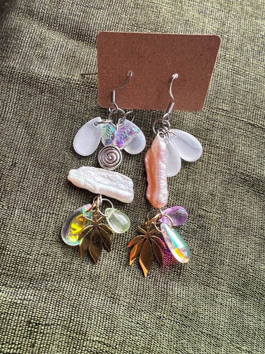 Morning Glory - Small Freshwater Pearl Dangles
