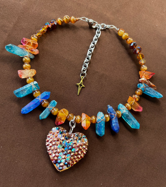 Raven Like a Writing Desk - Crystal Choker