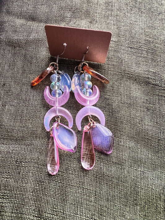 Pink Haze - Small Dangles