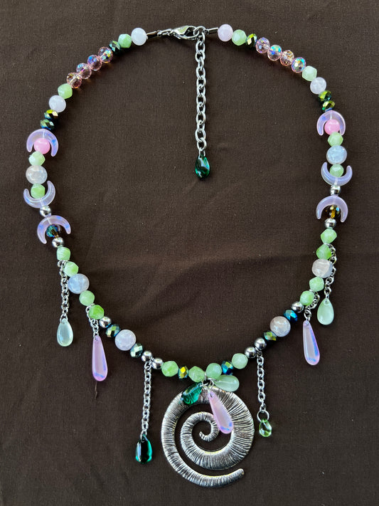 New Moon - Glass Stack Necklace