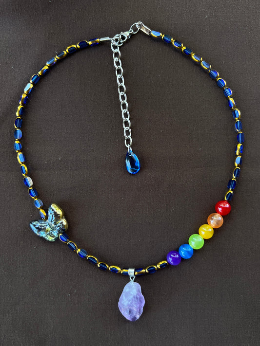 Rainbow Visions - Glass Stack Necklace