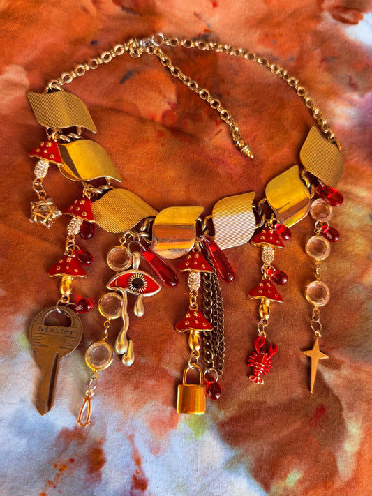 Mushroom Maiden - Armored Choker FULLY RECLAIMED