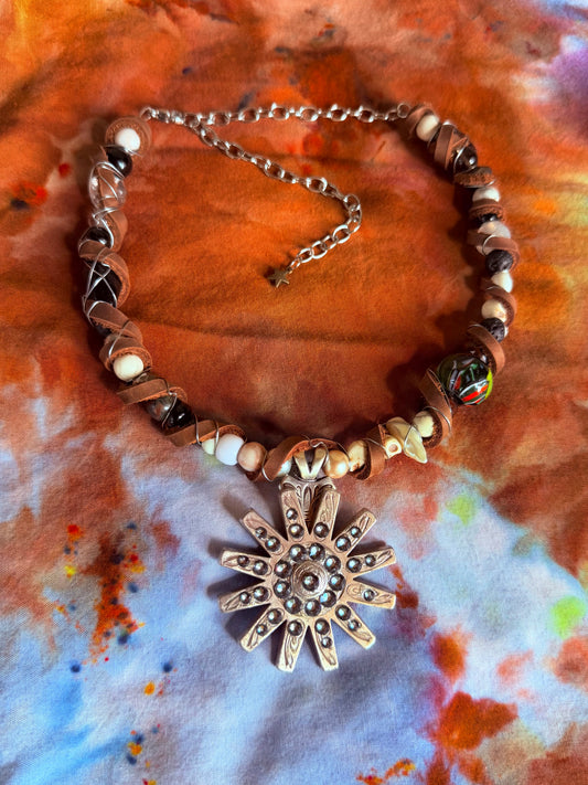 Silver Aura - Beaded Collar FULLY RECLAIMED