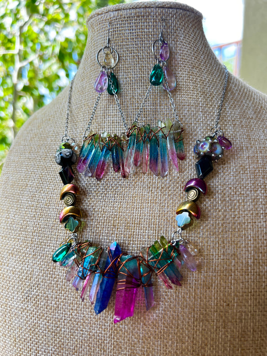 Cheshire - Fantasy Chain + Earrings