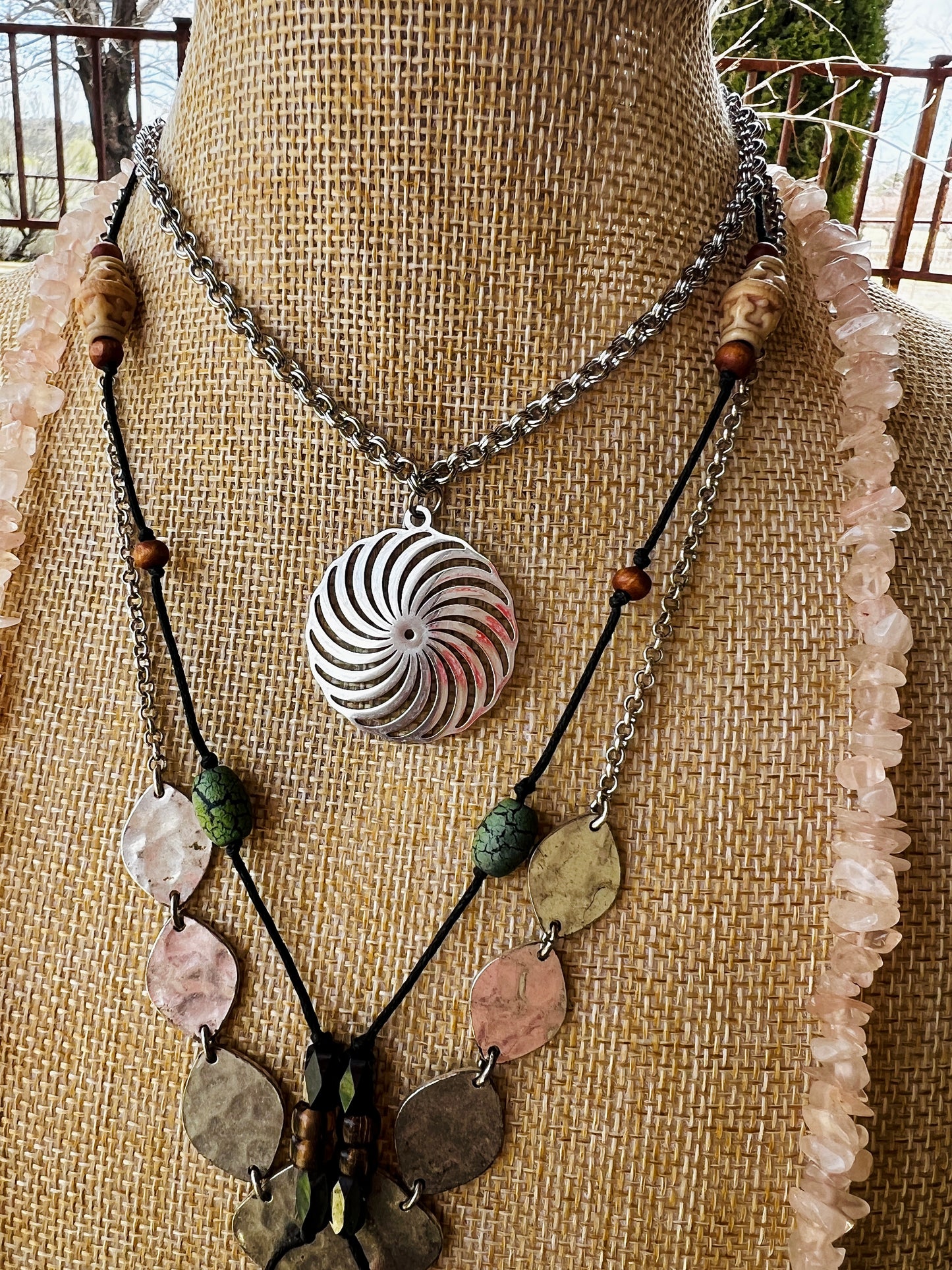 Rose Quartz Love Spell - 4 Piece Reclaimed Stack Set