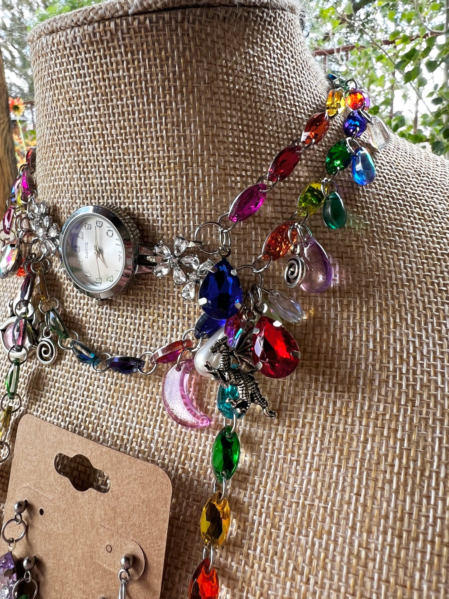 Tomfoolery - Crystal Choker + Stud Set