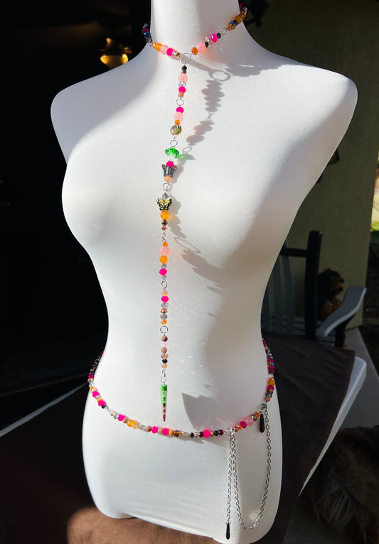 Neon Nebula - Cosmic Drip Chain + Waist Chain