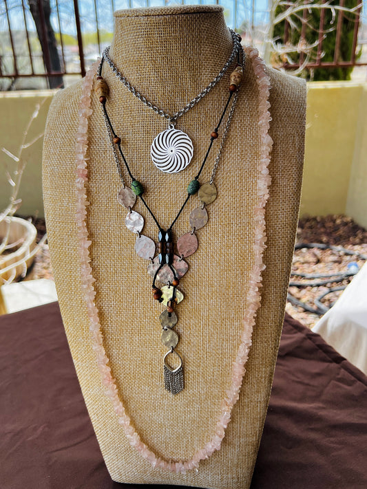 Rose Quartz Love Spell - 4 Piece Reclaimed Stack Set
