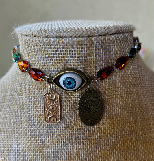 Embers - Glass Crystal Choker