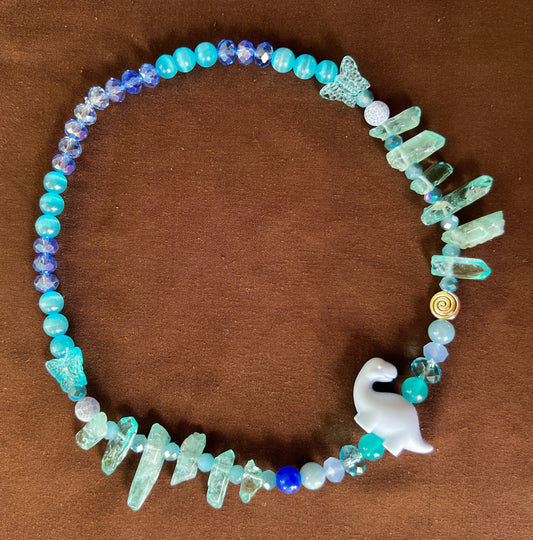 Blue Raspberry - Stretch Necklace