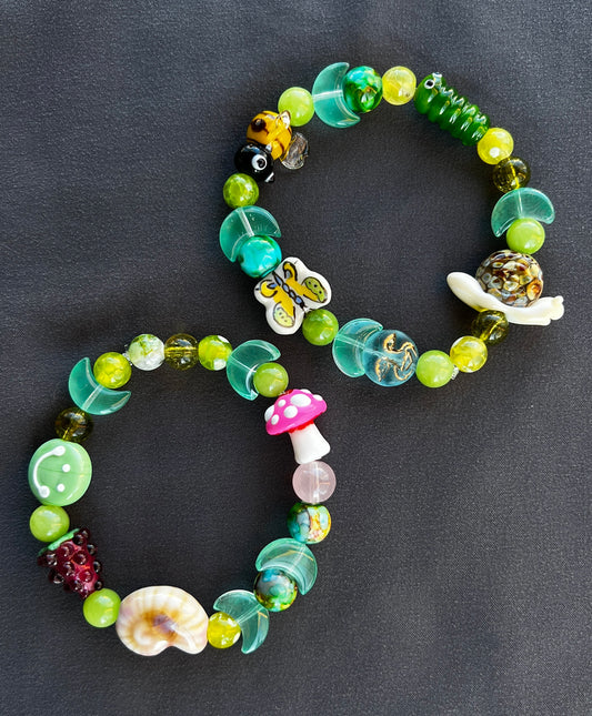 Garden Critters - Stretch Stack Bracelets